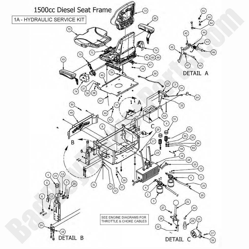 2017 Diesel - 1500cc - Seat Frame